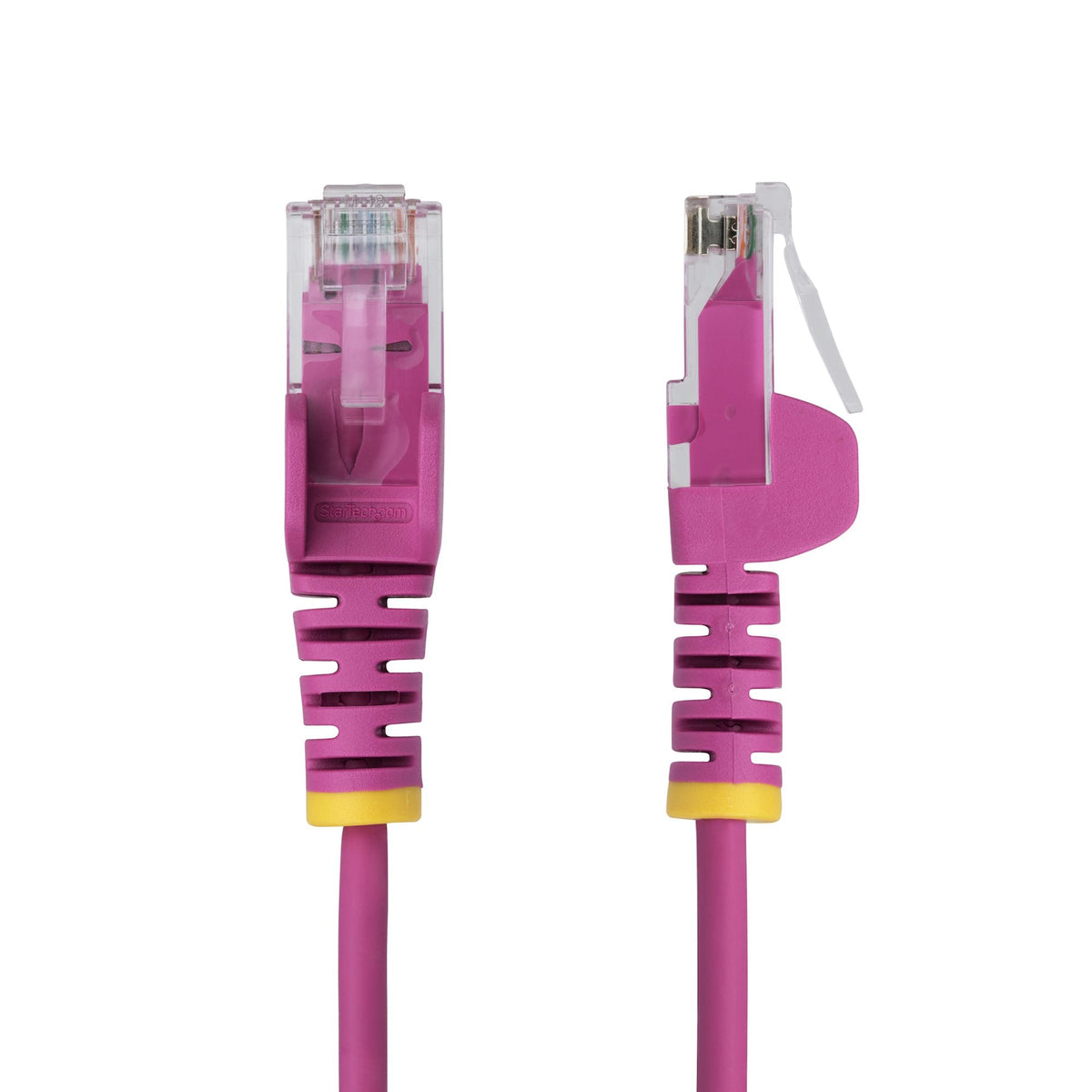 Star Tech 3m Pink Slim CAT6 Ethernet Cable, Snagless, 100W PoE, UTP, LSZH, 28AWG Pure Bare Copper Wire, Slim RJ45 Network Patch Cord w/Strain Reliefs, Individually Tested