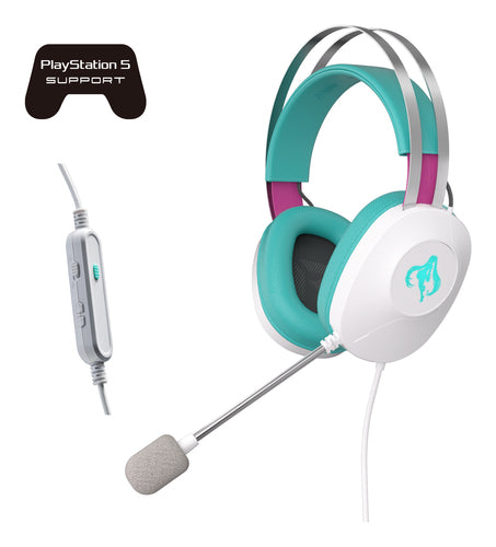 ASUS TUF Gaming H1 Gen II Hatsune Miku Edition Headset Wired Head-band USB Type-A Pink, Turquoise, White